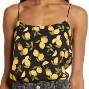 Reformation Atticus Camisole In Lemon